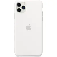 Apple iPhone 11 Pro Max Back Cover Silicone Blanc