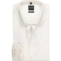 Olymp Chemise Level Five Manches Extra Longues Coupe Cintrée Ecr Blanc cassé taille 42