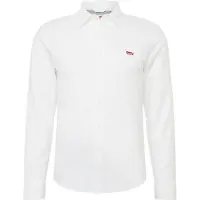 Levi's Chemise 'Battery Housemark Slim Fit Shirt' rouge / blanc