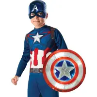 Rubies Bouclier Captain America en plastique métallisé - MARVEL - 30 cm - Rouge