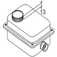 Jevi Boîte de dérivation 1,5" RG Le thermostat peut être réglé de l'extérieur. IP22 Type H