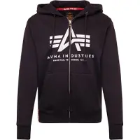 Alpha industries Veste de survêtement noir / blanc