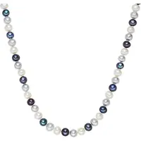 Valero Pearls Chaîne bleu / bleu clair / argent / blanc perle