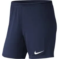Nike Short de football pour femme Dri-Fit Park III, bleu nuit et blanc, taille XL