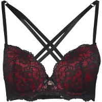 LASCANA Soutien-gorge rouge / noir
