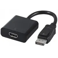 Cablexpert Câble adaptateur DisplayPort mâle 1.1 vers HDMI femelle (Type A) 10cm (Noir)