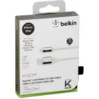 Belkin Duratek Câble USB-A vers Lightning Argent 1,2 Mètre