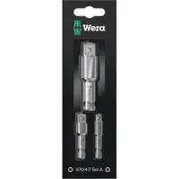Wera 870/4/sb Tool Shafts Set 7 A Argenté