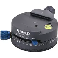 Novoflex Tête panoramique avec support Q, avec échelle 360°, crans 16/30/36/48