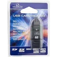 Esperanza Scanner TA101K USB 2.0 (USB 2.0), Lecteur de carte mémoire, Noir