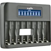 Jupio USB 8-slots Octo Battery Charger LCD pour 1 à 8 piles AA/AAA