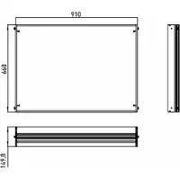 Emco prestige cadre d'encastrement, 810mm, 989700008