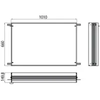 Emco prestige cadre d'encastrement, 1010mm, 989700021