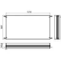 Emco prestige cadre d'encastrement, 1210mm, 989700022