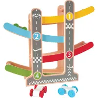 Hape Circuito Coche De Carreras Construction Game Multicolore Enfants