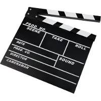 Caruba Clap de cinéma professionnel BW (Craie)
