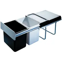 Hailo Tandem 18 + 18 Litres Noir