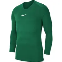 Nike Unisexe, T-shirt fonctionnel, Park First Layer Top Manches Longues Kids (128, 140, S), Vert, 128, 140, S
