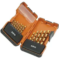 AEG Jeu de forets à métaux HSS-G TIN 19pcs