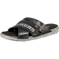Dockers par Gerli : chaussures pour hommes, chaussons, sandales, couleur noire, style décontracté