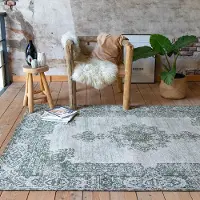 FRAAI Tapis vintage | Dreams Vert | 70x140cm | Vert | Rectangulaire | Tapis