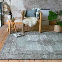 FRAAI Tapis vintage | Dreams Vert/Gris | 140x200cm | Gris | Rectangulaire | Tapis