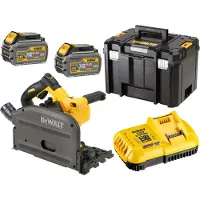 DeWalt Scie plongeante 18V XR FLEXVOLT 165mm (2x6,0 Ah) dans coffret TSTAK - DCS520T2-QW