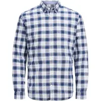 Jack & Jones Summer Mix Slim Long Sleeve Shirt Blanc XL Homme