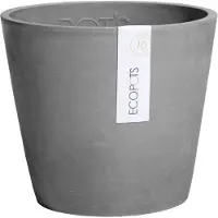 Ecopot's Pot Rond Amsterdam 50 Gris - Ø 50 X H. 43,8 Cm - 62 L