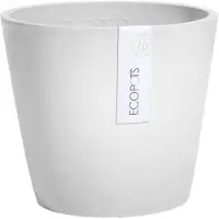 Ecopot's Ecopots Vaso Amsterdam 40x36cm Grigio Chiaro Con Riserva Acqua