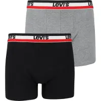 Levi's Boxers gris chiné / rouge vif / noir / blanc
