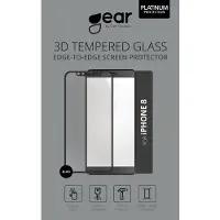 Ginza.se GEAR Glass Prot. Curved 3D PLATINUM (1 pcs, Apple iPhone 11 Pro, Apple iPhone X, Apple iPhone XS), Téléphone portable : film de protection, Noir, Transparent