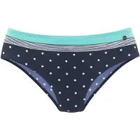 LASCANA Bas de bikini 'Monroe LC' turquoise / bleu nuit / blanc