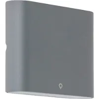 QAZQA Applique murale anthracite 11,5 cm avec LED IP65 - Batt