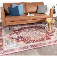 FRAAI Tapis vintage | Azara Rouge | 200x290cm | Rouge | Rectangulaire | Tapis