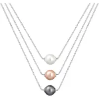 Elli Chaîne 'Layer' rose ancienne / noir / argent / blanc