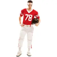 MOM Rugby Player Man Costume Rouge M-L Enfants
