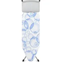Brabantia "Solide" PerfectFlow taille C - Table à repasser à bulles avec repose-support de centrale vapeur