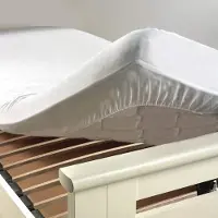 Douceur d'intérieur Douceur d'Intérieur, Protège Matelas (140 x 190 cm) Ponny AA 30 Blanc, Eponge PEVA Anti Acarien
