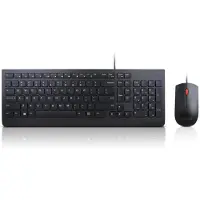 Lenovo 4X30L79883 clavier Souris incluse Universel USB QWERTY Anglais américain Noir