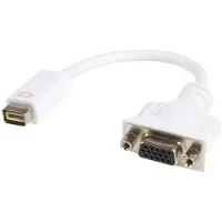 StarTech.com .com Adaptateur de câble vidéo Mini DVI vers VGA pour Macbooks et iMacs - 1 x Mini-DVI mâle vidéo - 1 x HD-15 femelle - Blanc