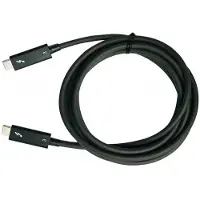 Qnap CAB-TBT320M-40G-LINTES Thunderbolt-kabel 2 m 40 Gbit/s Zwart