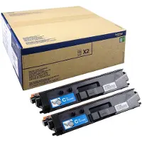 Brother TN329C - Lot de 2 - Cyan - Original - Cartouche de toner