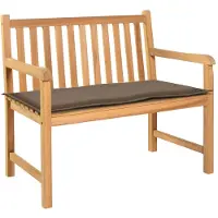 vidaXL Coussin de banc de jardin taupe 100x50x4 cm tissu oxford