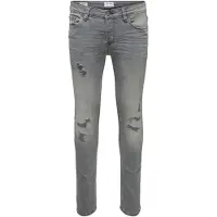 Only & Sons Herren Jeans 22016525 Denim gris