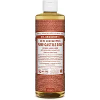 Dr Bronner's Dr. Bronner's - Savon liquide en castile pure (Eucalyptus 16 once) - Fabriqu avec des huiles biologiques 18-en-1: Face Body Hoile Luidry Pethay