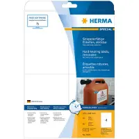 Herma étiquettes en film spécial no. 4576, 105 x 148 mm, résistantes aux intempéries, imprimables, mates, 80 pièces sur 20 feuilles