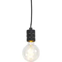 QAZQA Suspension moderne noire - Cavalux
