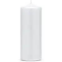 Party Deco Bougie Blanc Mat 15x6cm - (1p.) (6 pcs)