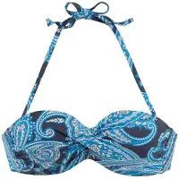 LASCANA Hauts de bikini 'Boho' bleu marine